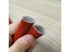 内纤维外硅胶管耐撕裂玻璃纤维管耐高温套管批发