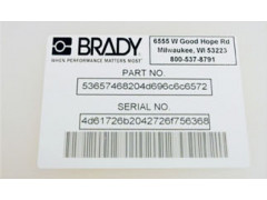 BRADY B-489 超强粘胶标签