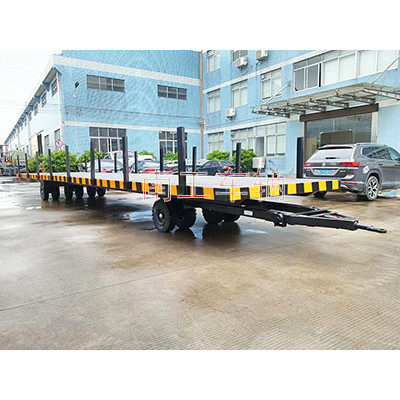 20吨12米重型平板拖车 插桩式工具车