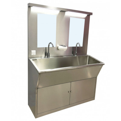不锈钢洗手池高背板供应室刷手池