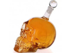 河间华企生产骷髅头醒酒器手工艺艺术酒瓶玻璃酒瓶